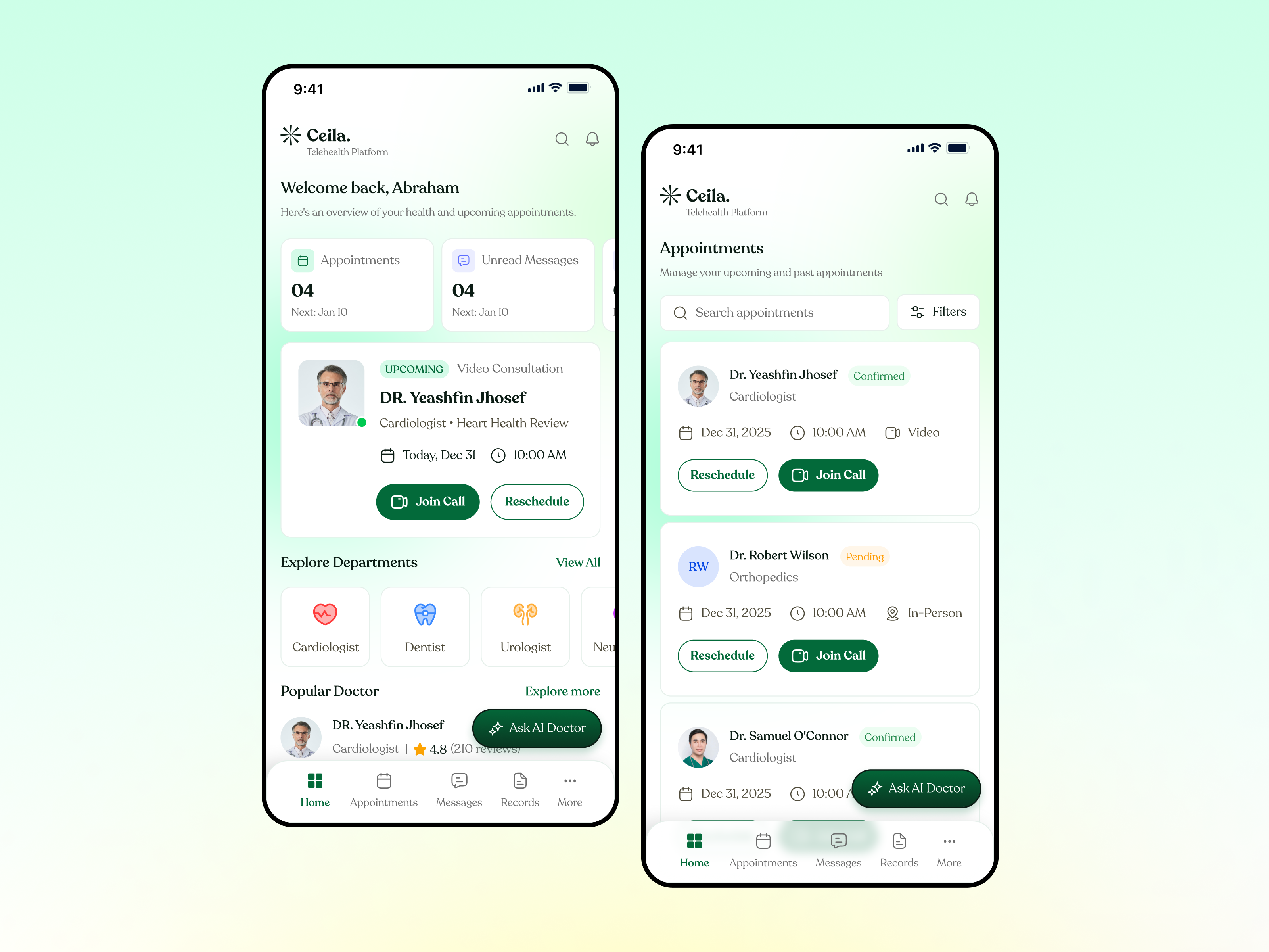 Example of Healthcare: Website, App & Web App Design