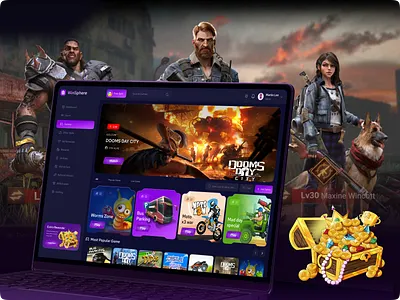 Game Dashboard Design app app design characterdesign dashboard design game game dashboard ui game design game ui ux gaming gaming dashboard gaming website interface platform player store ui ux web website