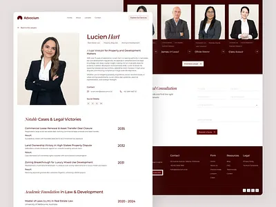 Advocium Lawyers Page – Law Firm Website UI Figma business website figma figma design lawfirm lawyer legal legal tech modern website professional design responsive ui design ui inspiration ui showcase ui trends uiux ux design web design website ui