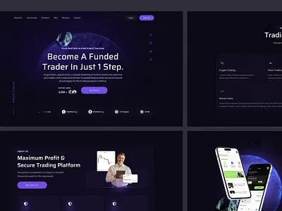 Prop Trading Firm crypto trading firm crypto trading platform desing forex funding traders product prop firm prop trading prop trading firm stocks trade trading trading firm trading platform ui web web3