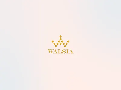 WALSIA – Elegant Makeup & Beauty Brand Logo Design brand identity cosmetic branding cosmetics logo female brand luxury makeup makeup logo premium brand