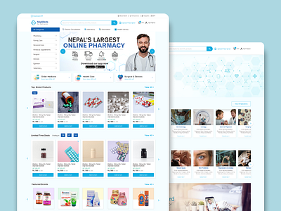 Empowering Healthcare - NepMeds case study ecommerce healthcare modern ui online pharmacyq pharmacy uiux