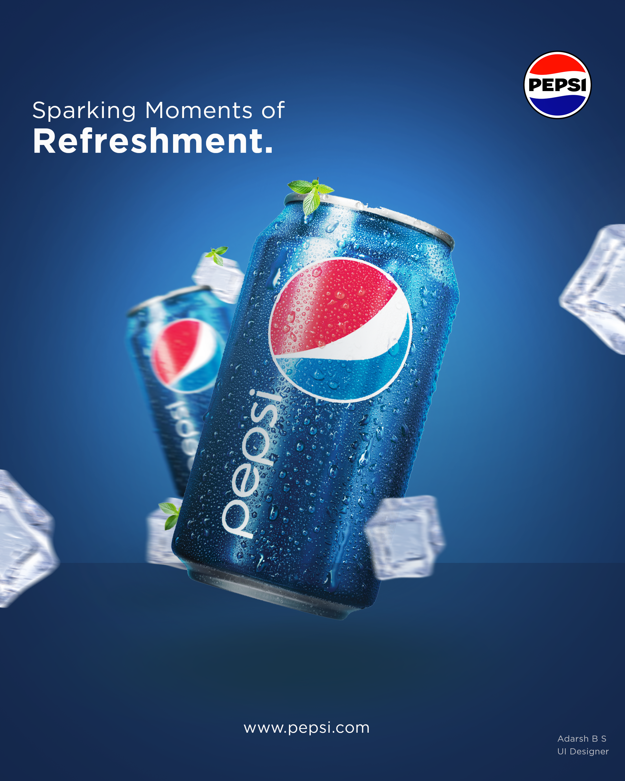 Refreshing Beverage Poster Concepts 7up adobe brand design branding design inspiration dribbble graphic design pepsi poster design ui ui design visual design