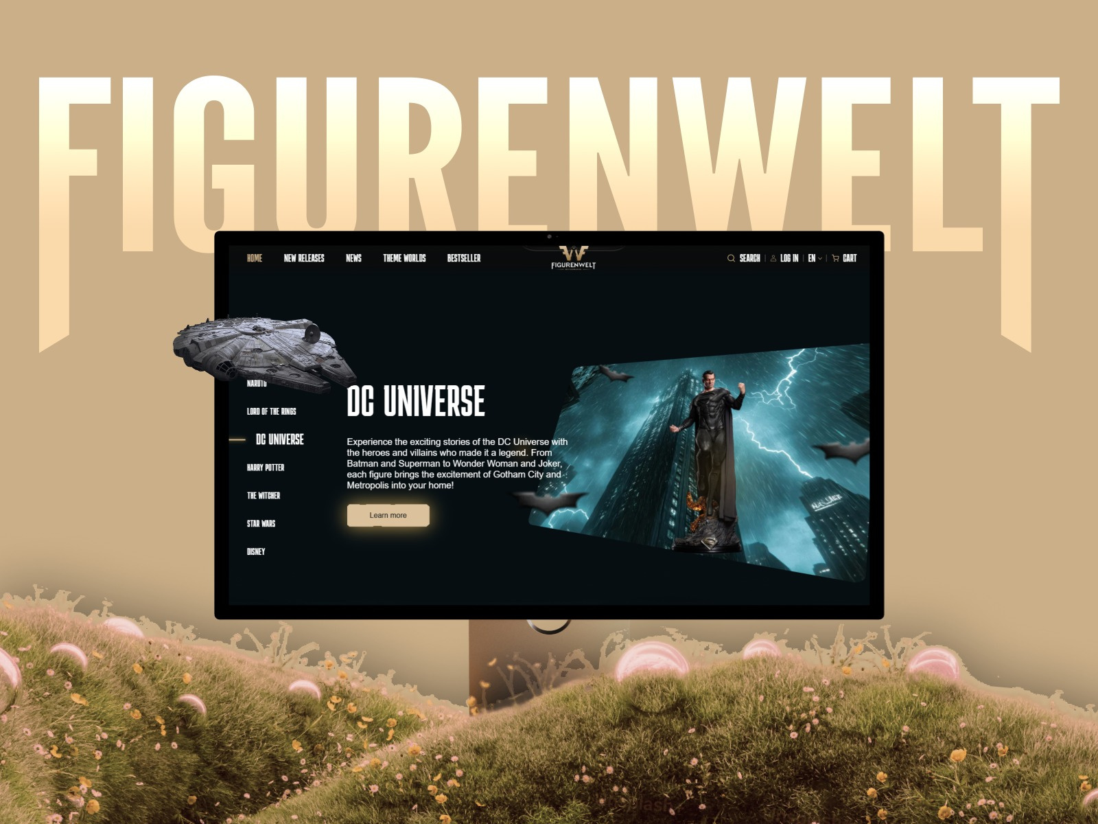Figurenwelt Franchise-Driven Collectibles E-Commerce action figures animation collectibles e commerce entertainment design fan experience franchise design merch store multi category website pop culture product catalog product showcase responsive design shopify storytelling design themed navigation ui design ux design web design