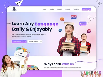 Language Learning website build wordpress website company website design website elementor figma figma design figma design website figma website figma website design framer website funnelish ui website design webpage website website builder website design website development website mockup website ui ux website ui ux design