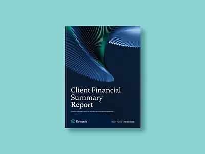 Financial Report - Client financial reporting, refined branding clean data visualization design design system editorial finance financial fintech graphic design information design interface design layout design prodessional product design report typography ui user experience visual identity