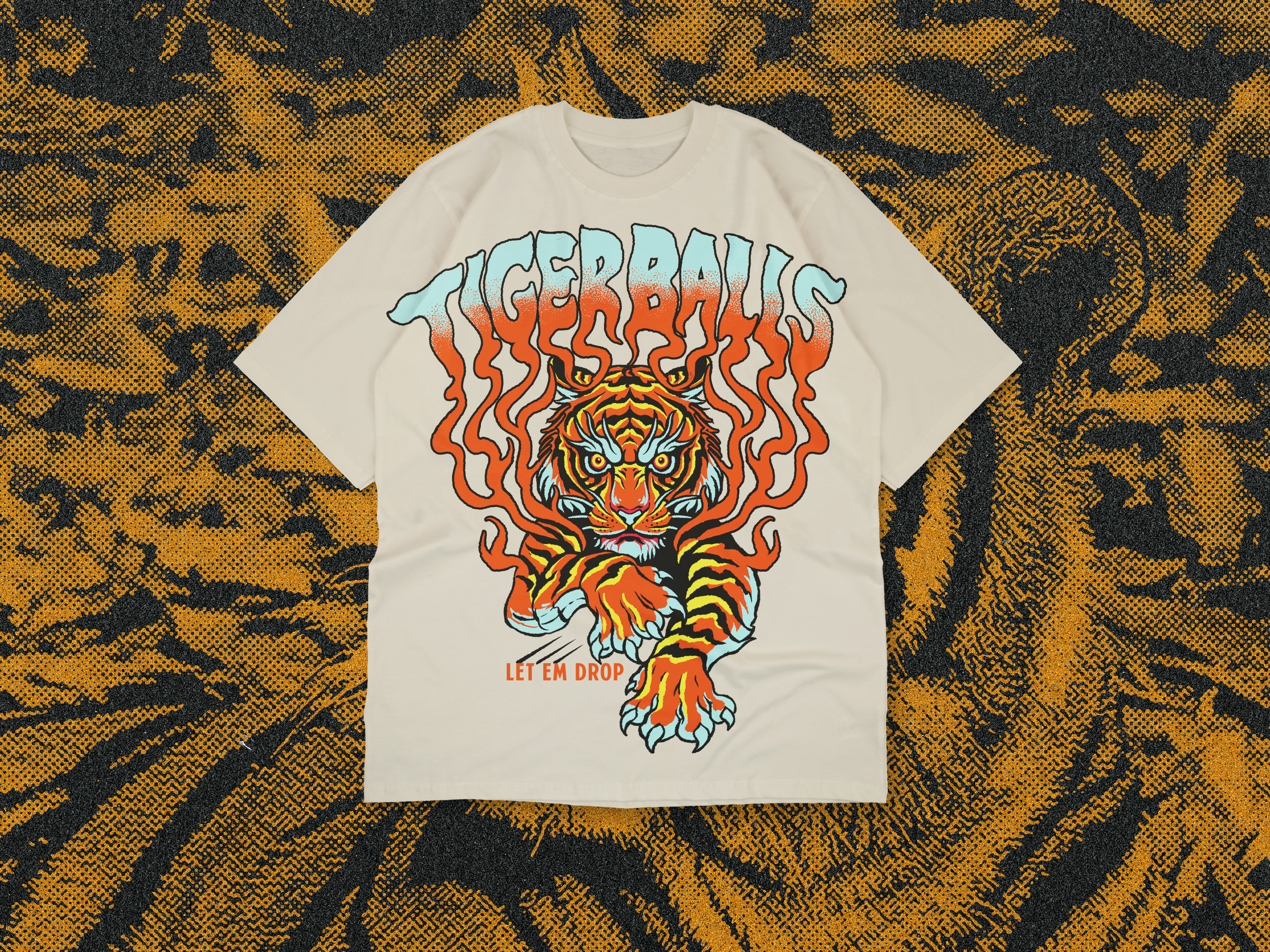 Tiger Balls | Vintage T-Shirt Illustration apparel artwork characterdesign hand drawn illustration merchandise psychedelic retro illustration t shirt tattoostyle tiger vintage tigerillustration tshirt tiger vintage vintage art vintage graphic vintage psychedelic vintageillustration