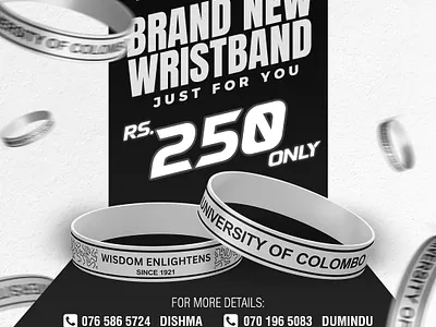 Wristband flyer and mockup