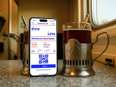 Ukrzalizhytsia – Ticket App Redesign Concept booking branding design illustration logo mobile mobile app redesign ticketing train ui ux
