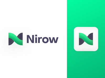 Nirow App - Updated and Approved Logo Design abstract logo app icon app logo brand guidelines brand identity branding design graphic design habit tracker identity identity design logo logo design logo designer logotype mark media tech digital n letter logo startup branding symbol