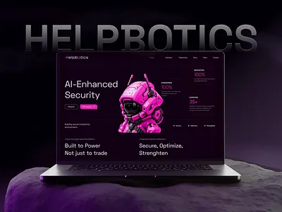 Helpbotics: AI-Powered Fraud Prevention, Reimagined ai security artificial intelligence cloud security cybersecurity dark ui dashboard design data protection design concept enterprise software landing page machine learning modern ui product design saas website security platform tech website ui design ux design web design website design