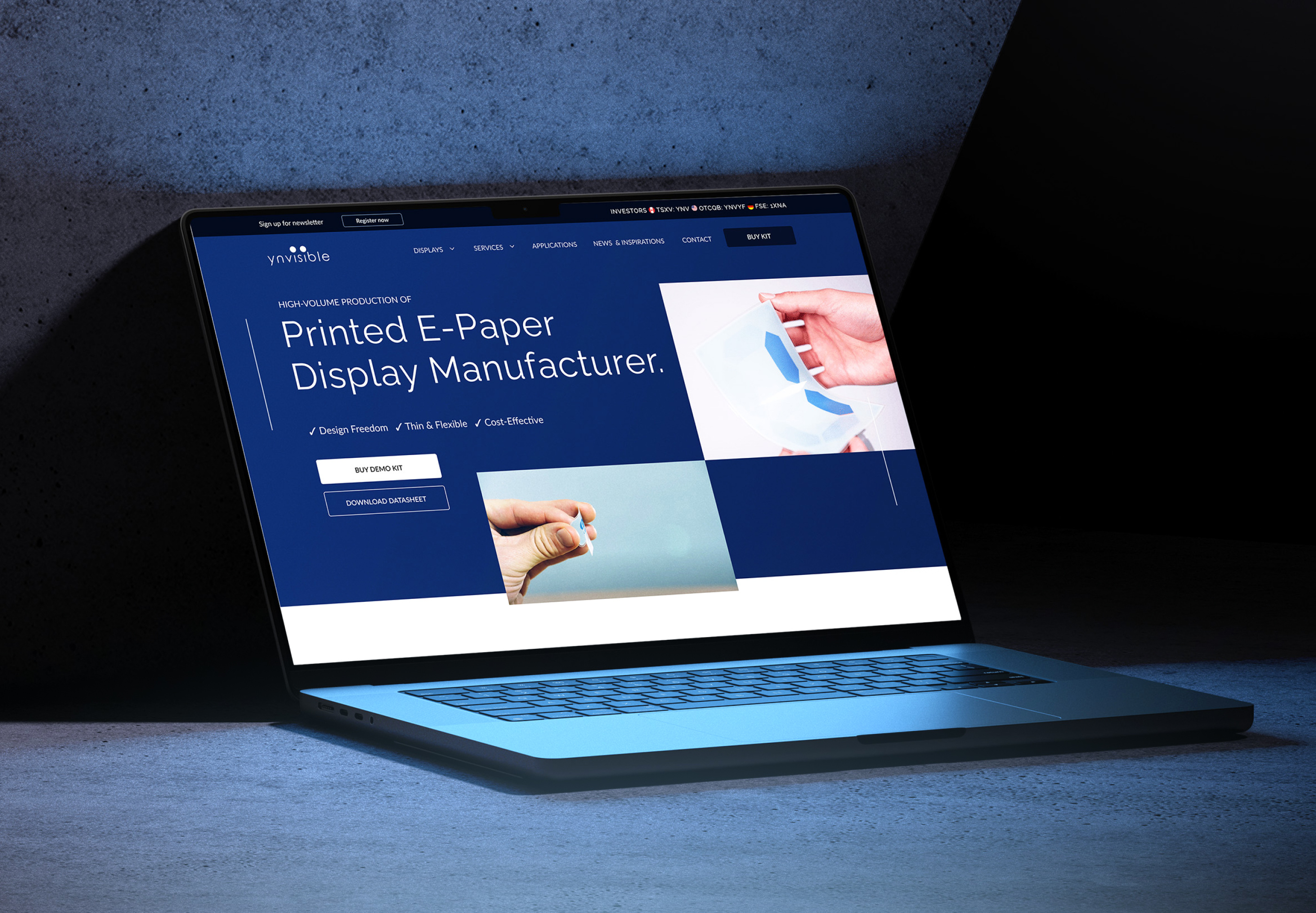 Ynvisible - Website transformation branding cro design graphic design ui webflow experts website design