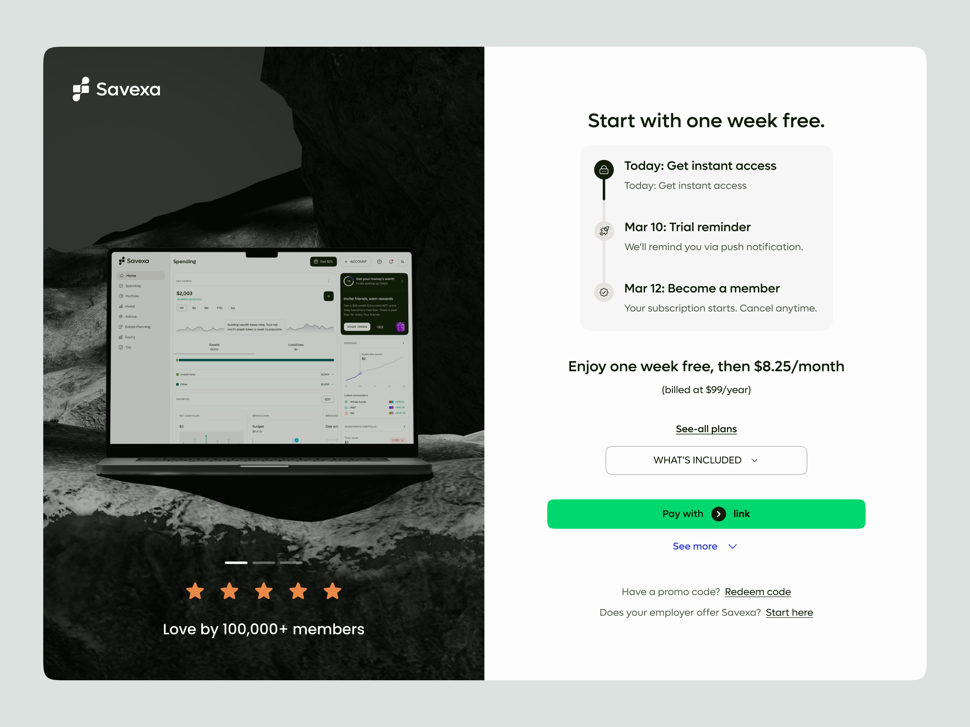 Savexa Premium Access – Pricing & Subscription b2b product b2c product billing finance app fintech free trial investment platform membership minimal design payment flow paywall premium access pricing subscription product design saas saas design startup subscription trial onboarding upgrade experience