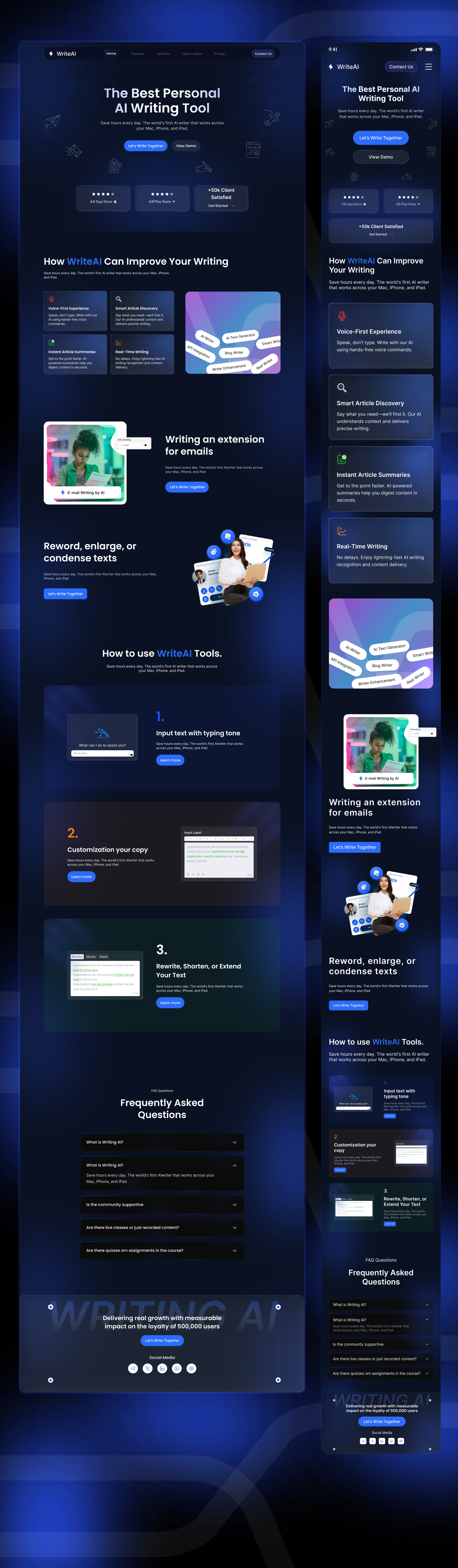 Example of Ai Website UI/UX Design Digital Products