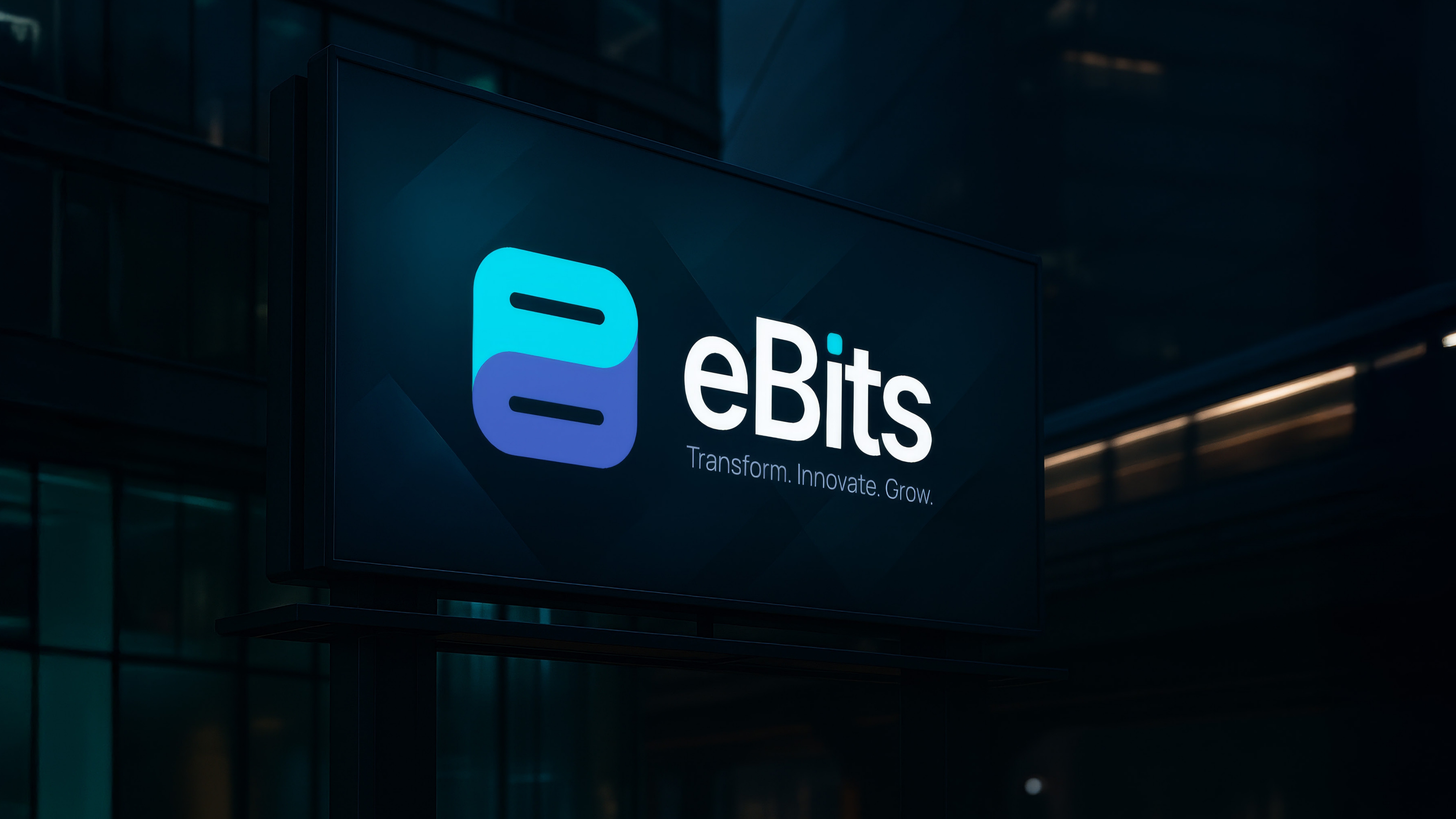 eBits - Visual Identity adobe illustrator brand identity branding chat design graphic design icon illustrator letter b letter e logo logo deign logomark loop vector visual identity