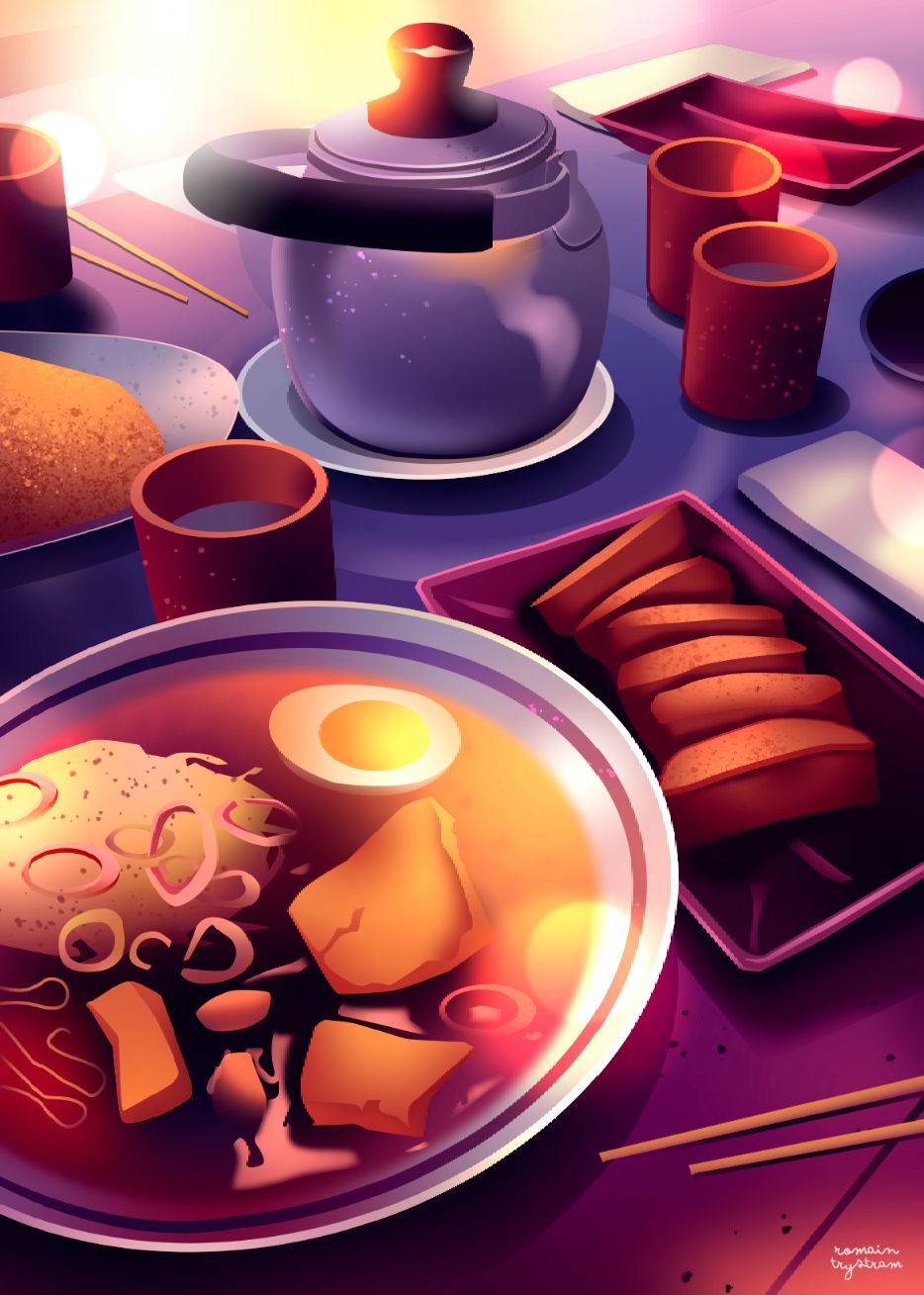 Yum 🍜 discovery foodillustration gradientillustration howto illustration japan light rame ramenillustration tokyo travel traveling
