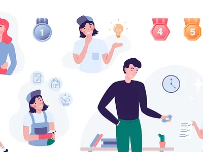 Pocket app illustration