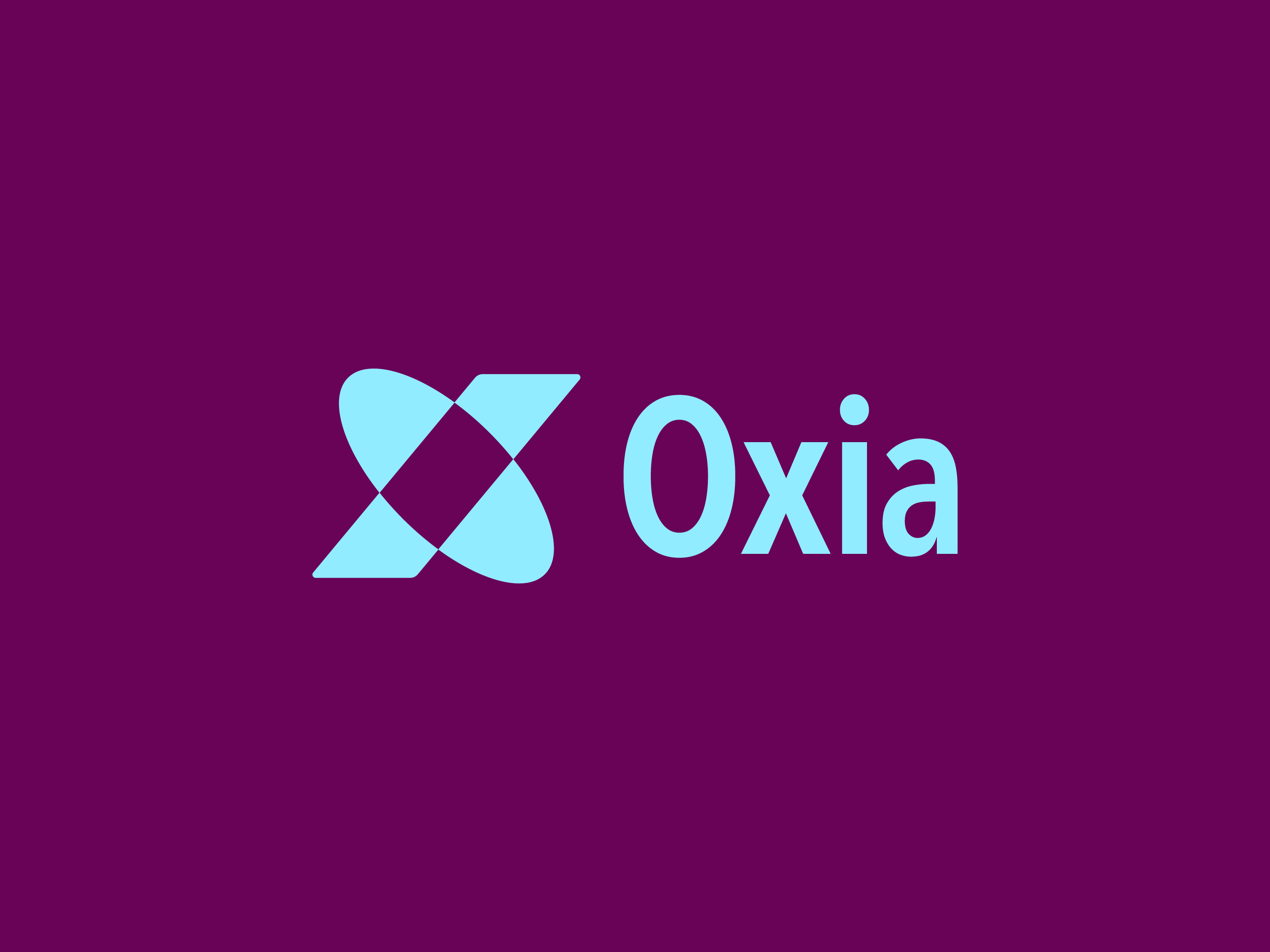 Oxia logo concept capital connection crypto dynamic finance financial fintech forward leader mark ox platform tech web3