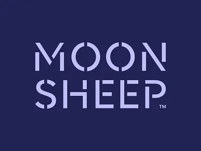 Moon Sheep Wordmark animal bed bedding blanket branding cover logo logotype moon pillow sheep sleep sleeping stencil tag typography wordmark
