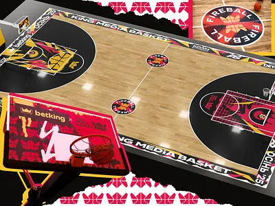 Basketball Court Design basket basketball basketball board bball court crown graffiti king league media media league nba sport design sports streetball ukraine