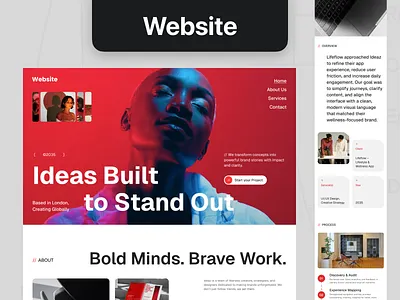 Creative Agency Website Design bold website design inspiration brand storytelling website branding agency web design clean web layout design creative agency website design creative landing page design creative portfolio website ui digital studio website ui high impact web design marketing agency website design modern web typography design modern website ui design premium web design showcase responsive website ui design startup agency website ui ui ux website design web design for agencies website user experience design