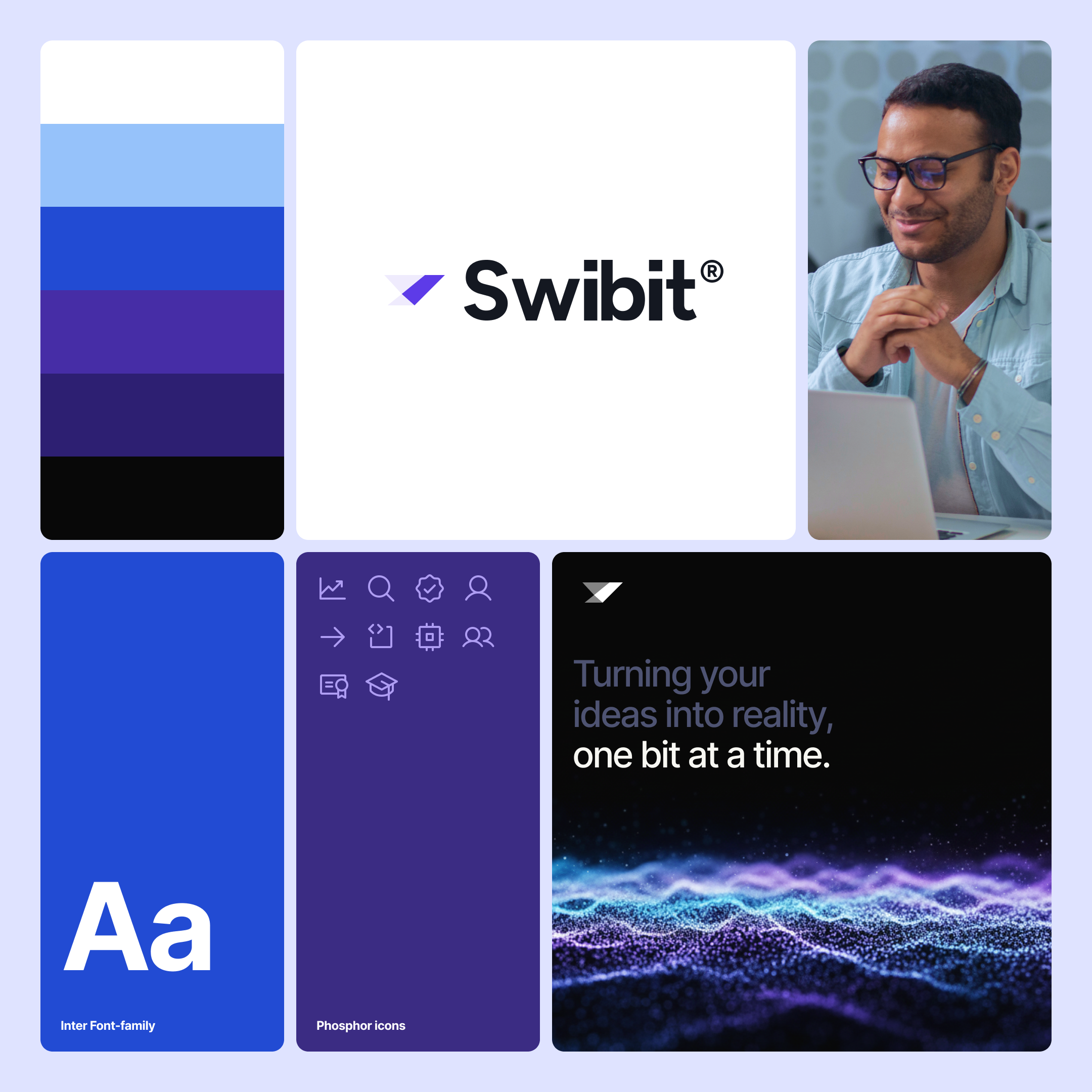Swibit AI I.T Consultancy 🇬🇧 brand brand guidelines brand sign branding desktop interface it consultancy logo design mobile tech ui ux visual design visual identity