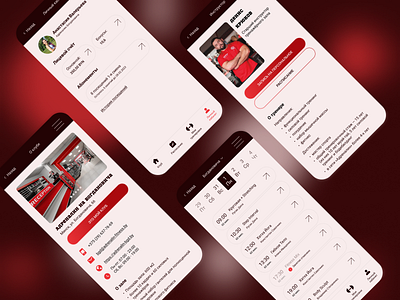 Gym Mobile App Design fitness mobile mobileapp mobiledesign ui webdesign