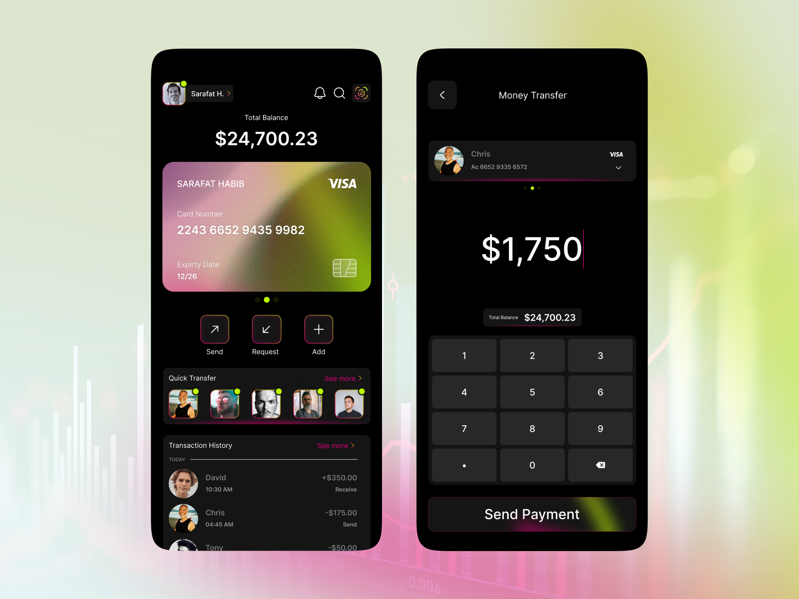 Mobile Banking App app ui bank app design finance fintech graphic design mobile banking app ui