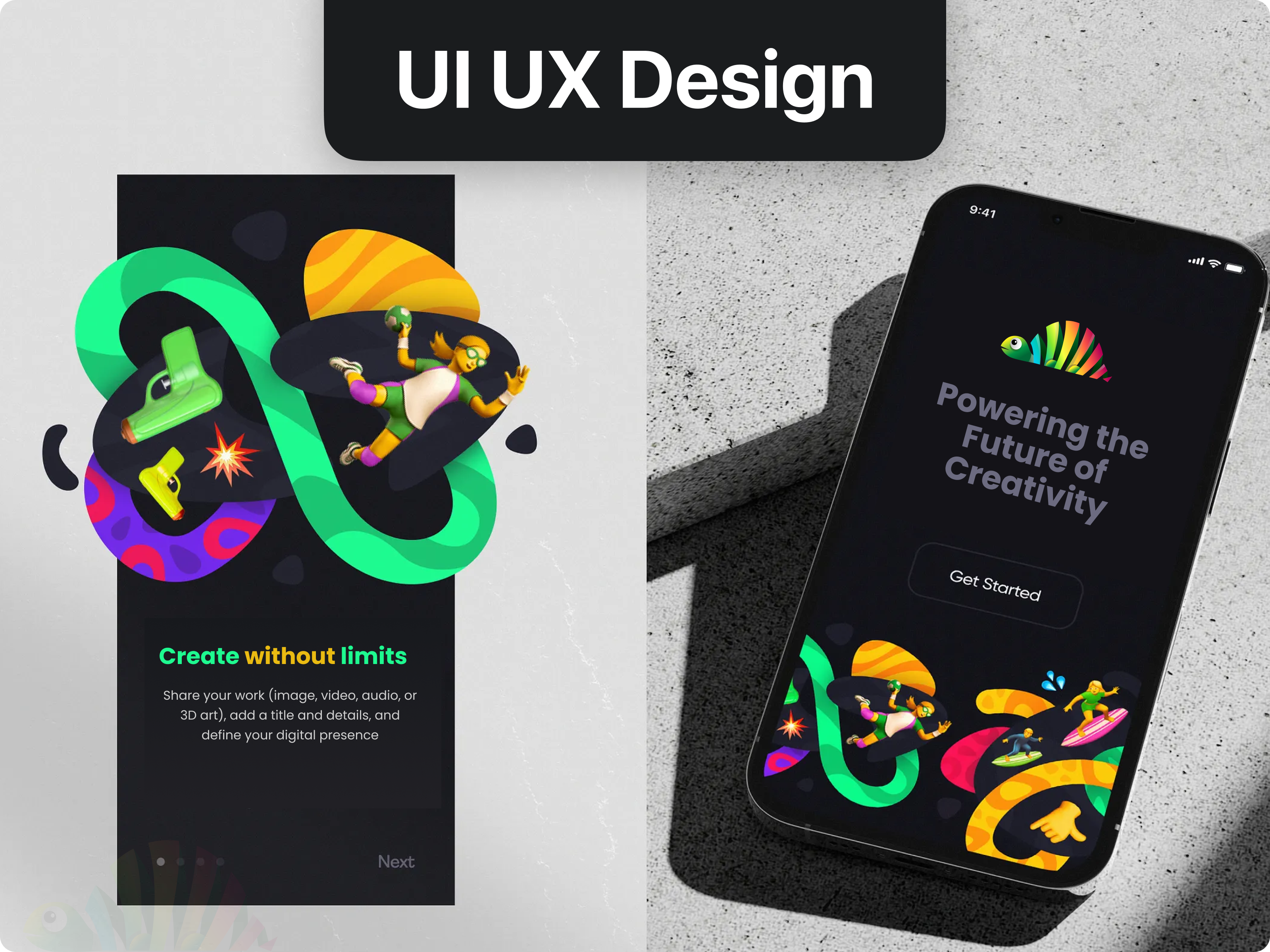 Example of UI UX Design · Creative Mobile Experience