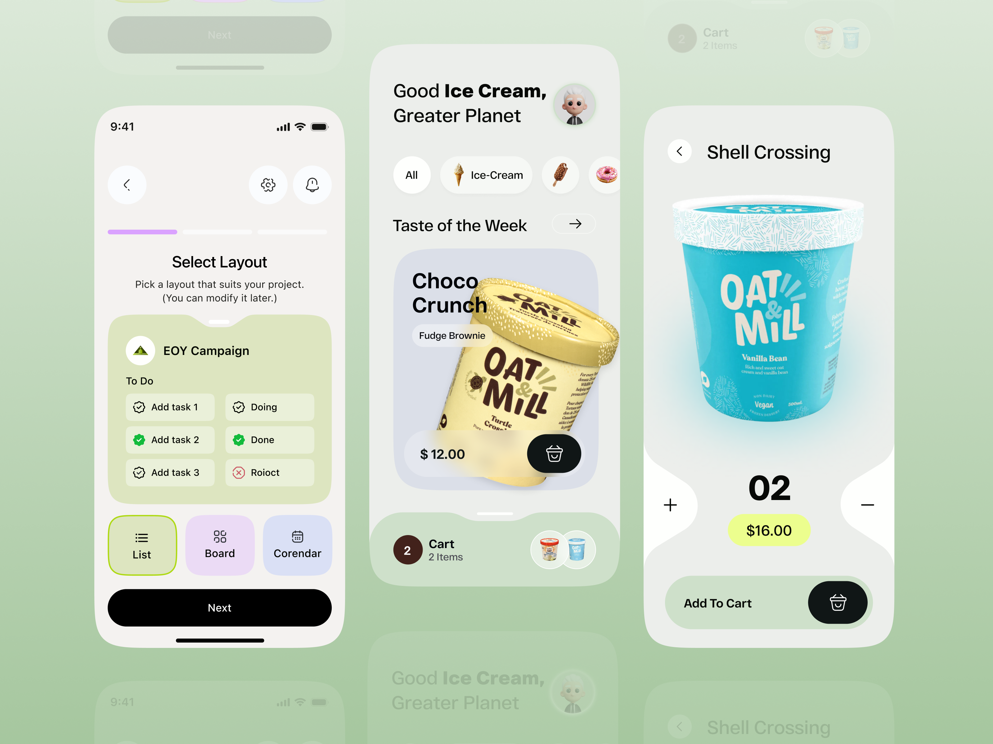 Ice Cream Delivery App UI – Mobile Food Ordering Experience android app e commerce app ecommerce fast food food and drink food delivery app food menu food ordering app healthy food app ice cream ice cream app ice cream shop icecream ios minimal restaurant app resturant app store ui ux