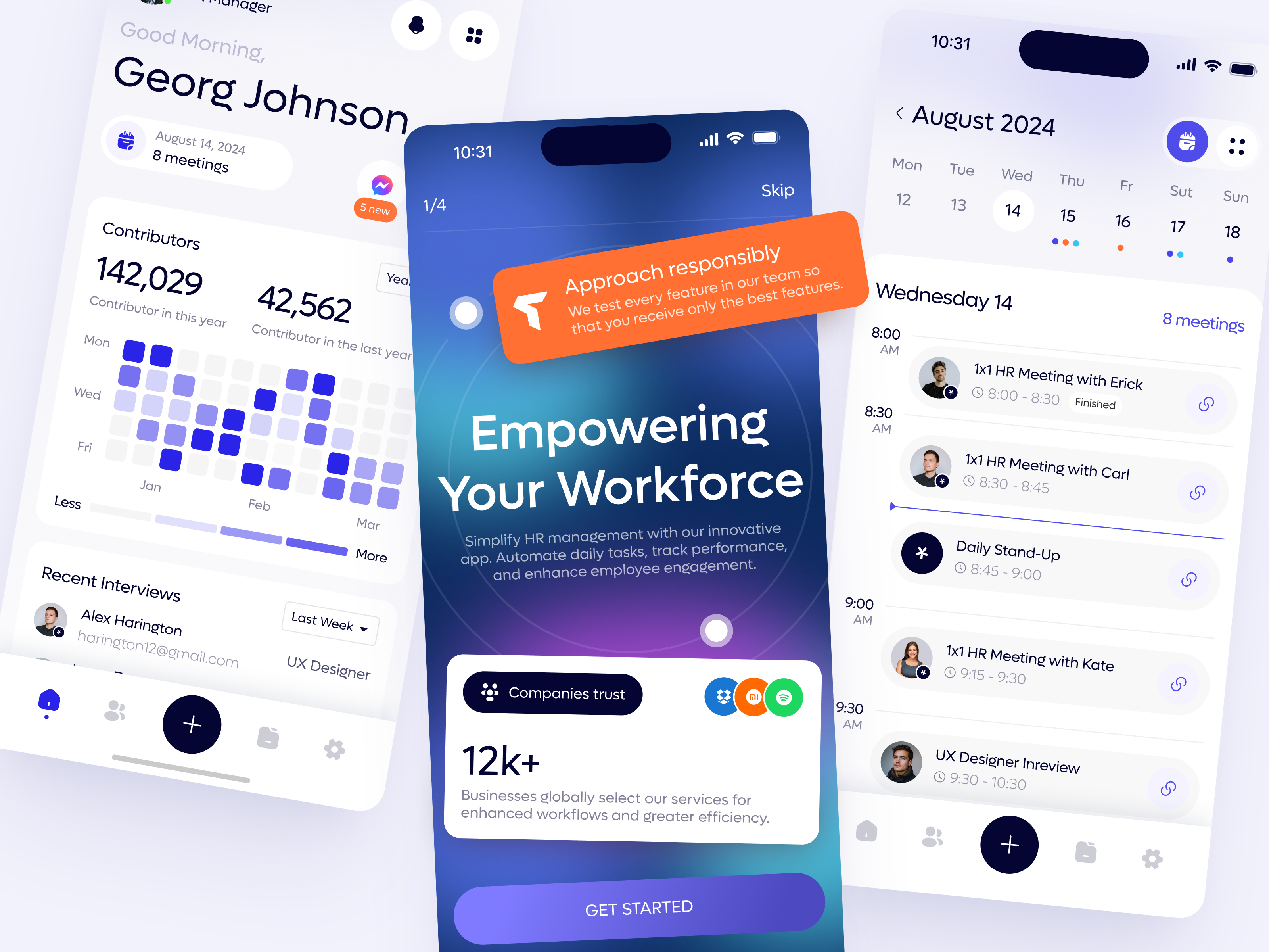 Mobile App for HR Management app app design application application design design interface ios app ios app design mobile mobile app mobile app design product service startup ui uiux ux