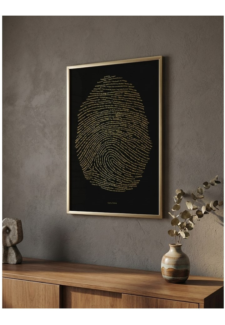 Example of Fingerprint Typography "Bibble Versus"