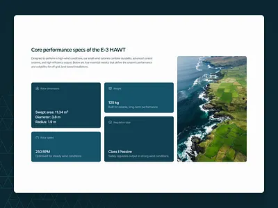 Bento grid for renewable energy manufacturer bento cinematic industrial landing page modern renewable energy ui uiux webdesign