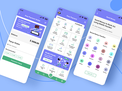 E-Wallet Application app app design branding design ewallet app graphic design illustration logo mobile app motion graphics ui
