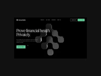 Accountable - Website animation blockchain branding crypto design fintech hero illustration interface landingpage motion ui uidesign ux web3 webdesign