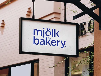 Mjölk Bakery Rebrand art direction blue branding branding design cafe coffee fika graphic design icon design ideas logo restaurant scamping scandinavian typography