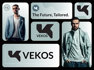 Vekos, fashion, tailored logo agency logo apparel clothing clothing brand fashion logo collection logo inspiration logobranda logos logotype media modern fashion startup logo streetwear urban style vk