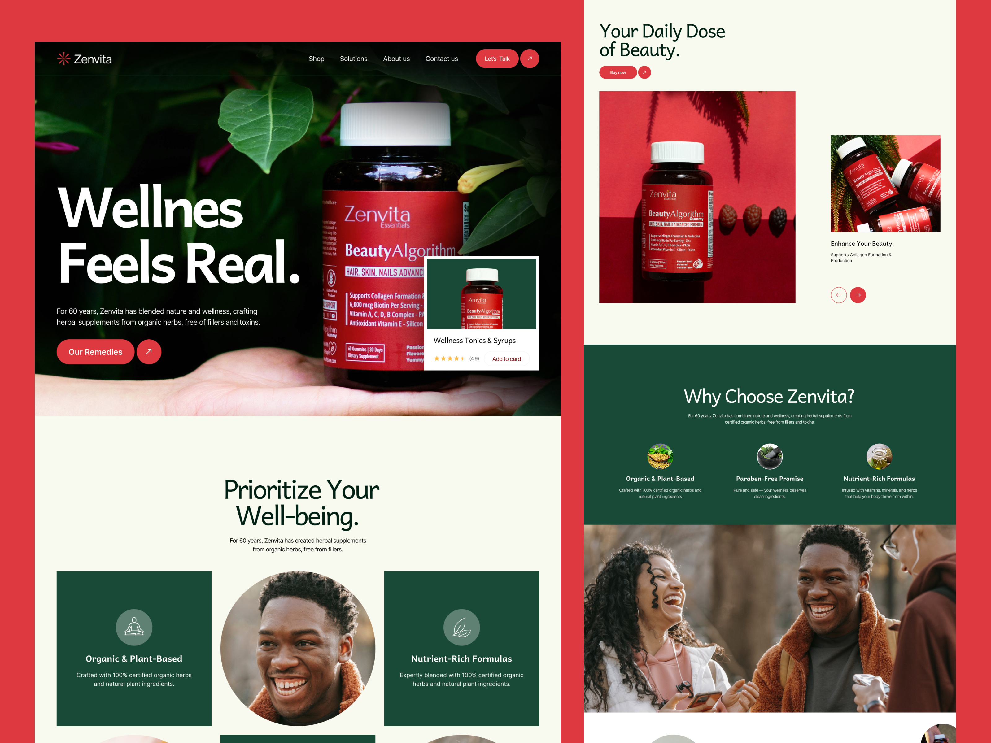 Example of Landing Page Design UI/UX