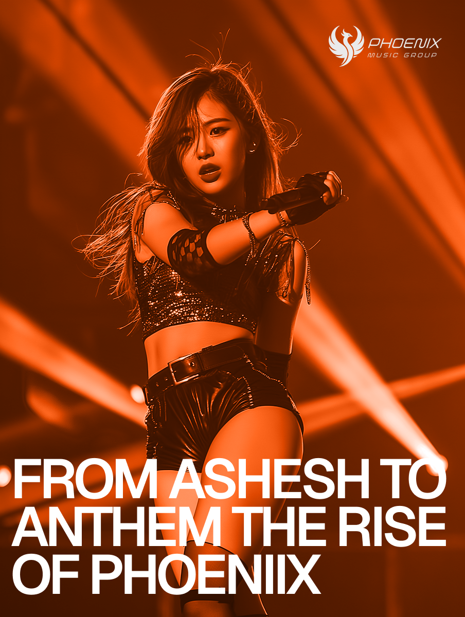 Phoenix Music Group - In Motion branding logo motion graphics music song web desing