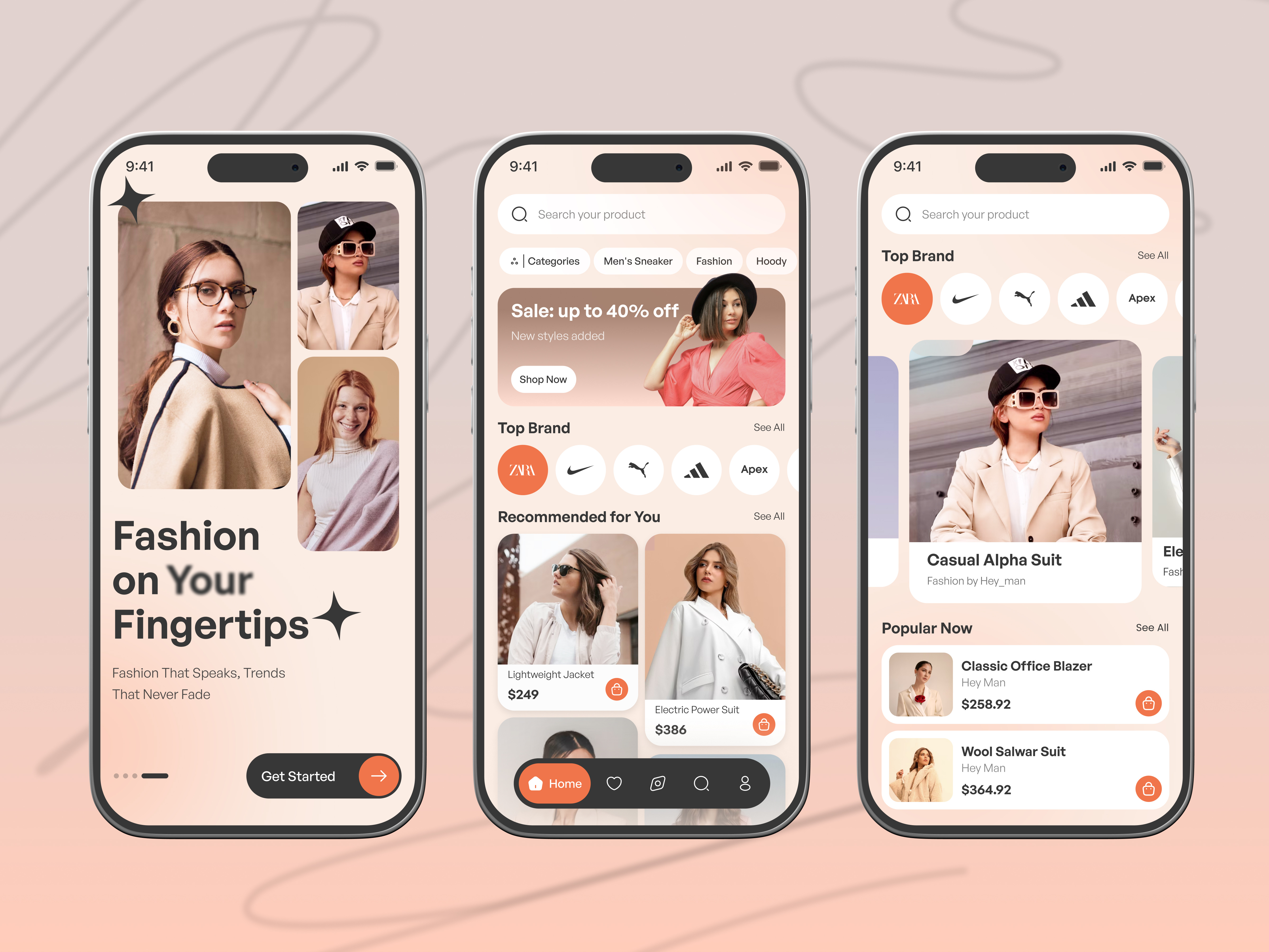 Example of Mobile App Design (I Os & Android)