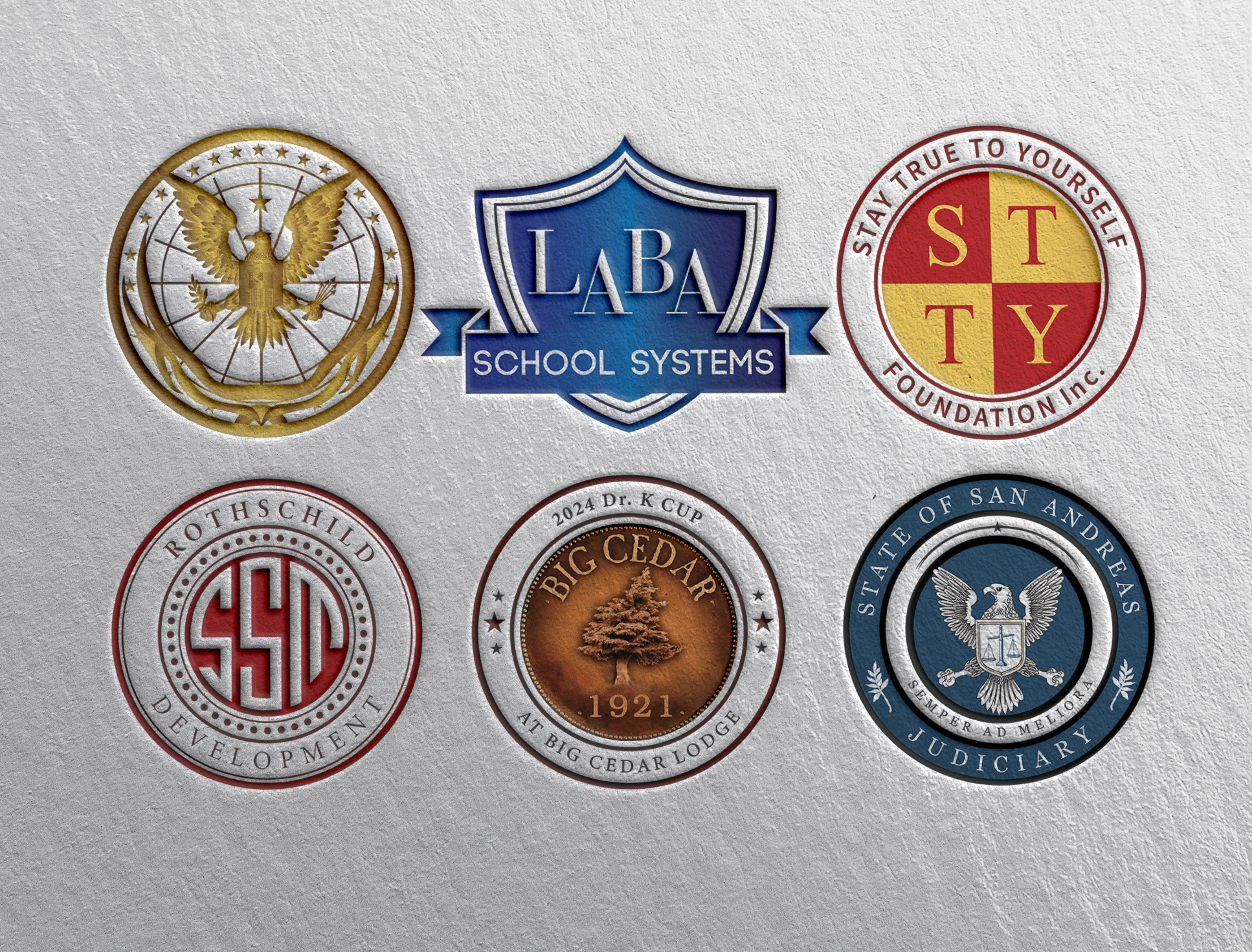 Example of Badge Seal Monogram Stamp Emblem Logo