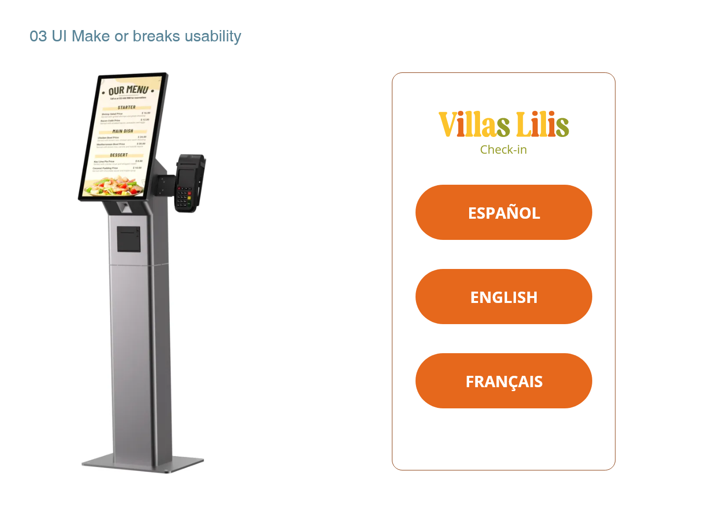 Check-in experience graphic design ui ux