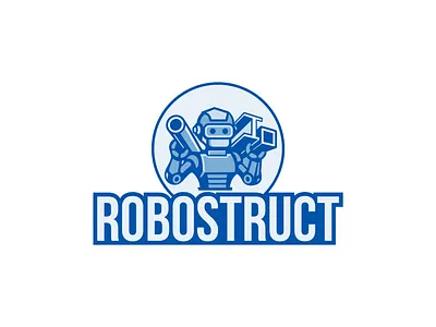Robo Struct Robotics Logo | Engineering & Automation Branding automation branding automation logo brand identity engineering branding engineering logo engineering startup factory automation industrial logo industrial robotics industrial tech logo design manufacturing branding mascot logo mechanical branding mechanical engineering robot logo robotic engineering robotics logo tech logo design tech mascot