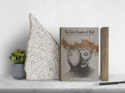 Psychological Thriller Book Cover Desgin authors of dribbble book design concep cover art dark aesthetic graphic design hardcover mockup illustration minimalist design psychological horror surreal art thriller book cover