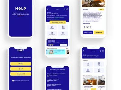 Back to Workplace/Office app 2023 back to office book office cool ui hybrid app hybrid working culture latest trends schedule office ui uiux ux