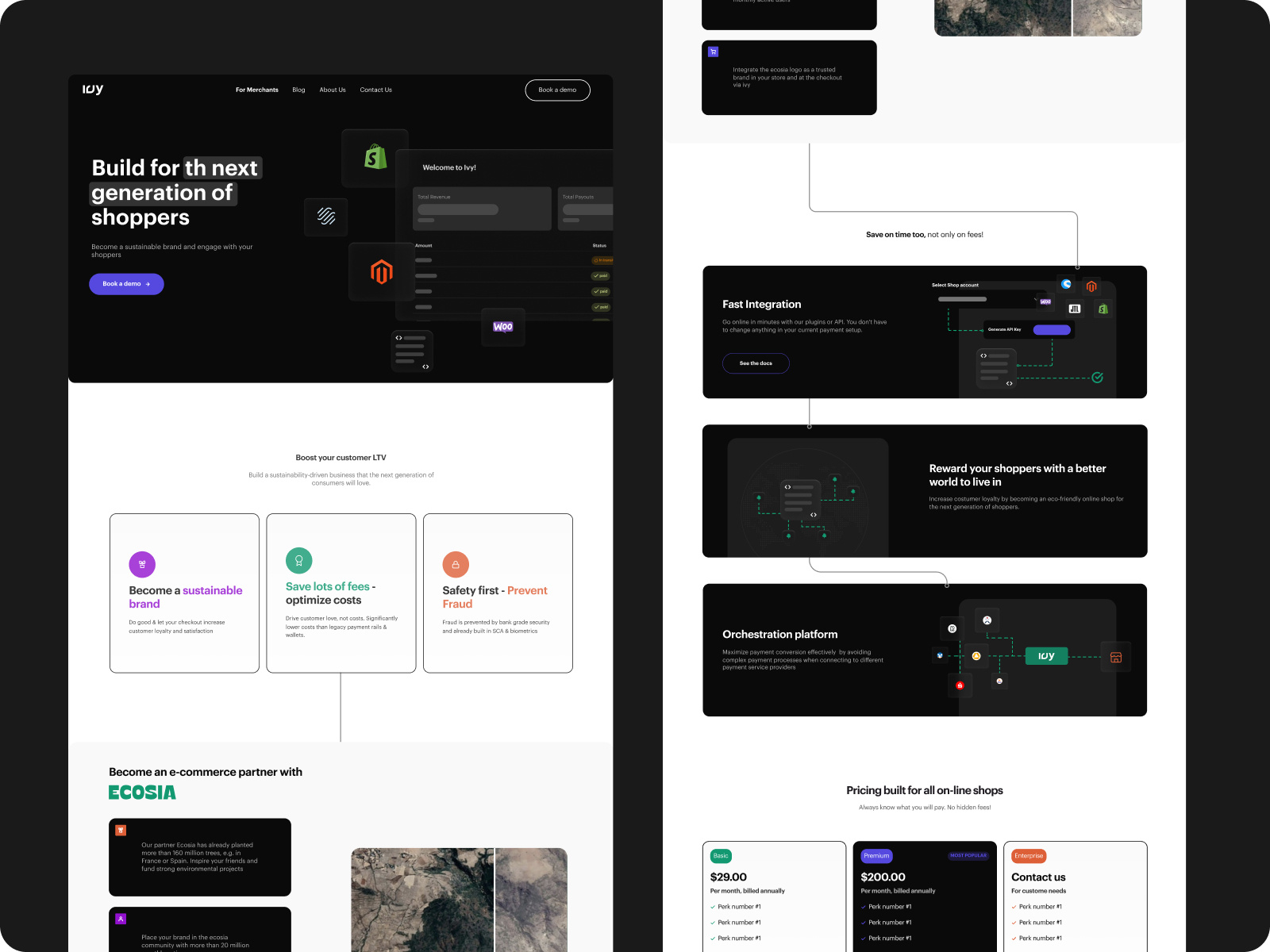 Throw Back - Ivy Website Design