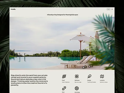 Template WIP for boutique hotels framer free hotel polodashvili tato template ui ux web
