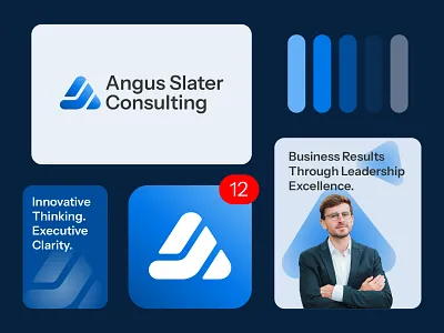 Angus Slater Consulting - Logo Design & Branding abstract logo brand identity branding business logo coaching logo company logo consulting logo graphic design leadership logo lettermark logo logo logo design minimal logo modern logo result logo tech logo unique logo