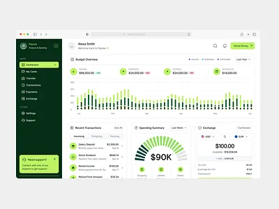 Modern Fintech Website, Dashboard, Mobile App cross border dashboard fintech fintech dashboard fintech mobile app fintech website framer payment responsive ui ux webflow website