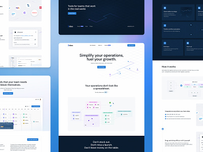 Doss - Landing page front end integrations landing page logistics logistics app no code no code no code development operations saas product design saas application saas website transport ui web design webflow website